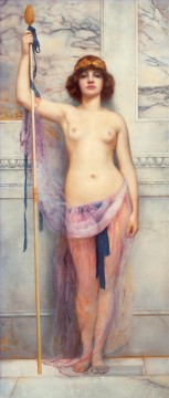 Klassischer Menschlicher Körper Werke - Priesterin Dame Nacktheit John William Godward